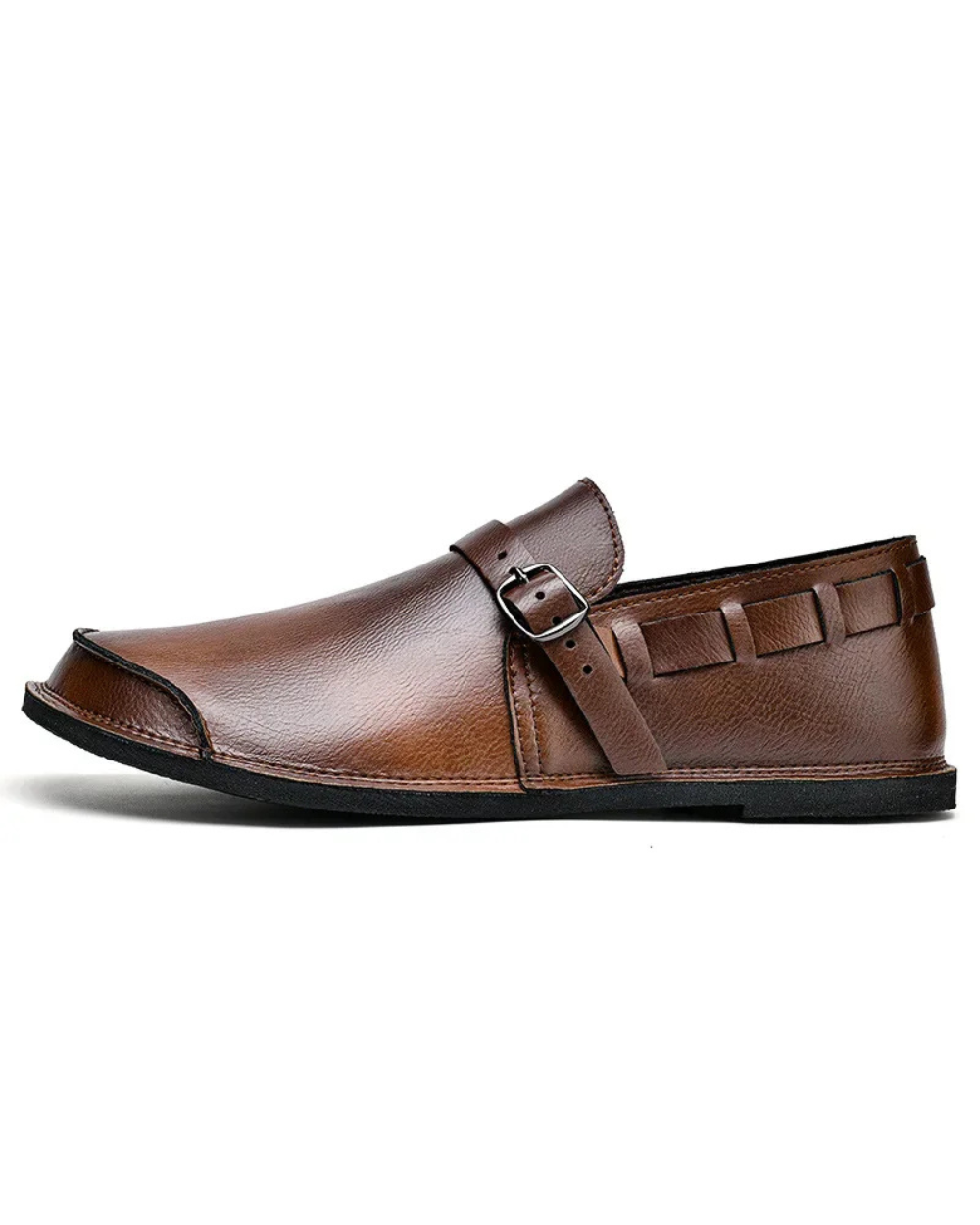 Printed Buckle-Detail Loafers main image 0