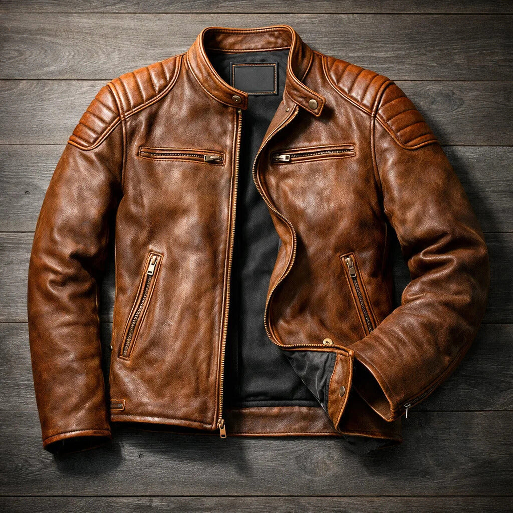 Giacca di pelle casual