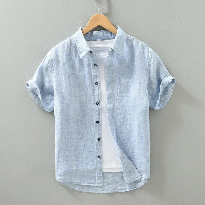 Camicia da uomo elegante in lino