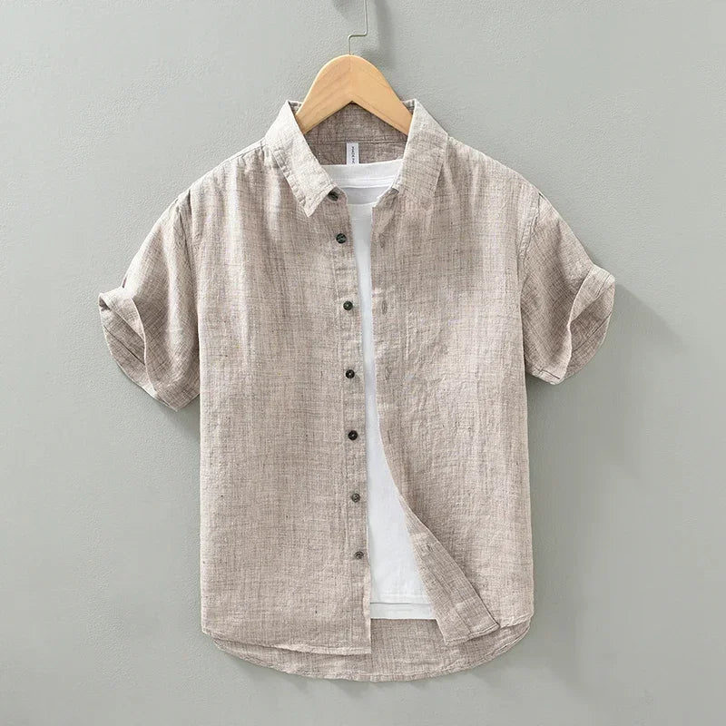 Camicia da uomo elegante in lino
