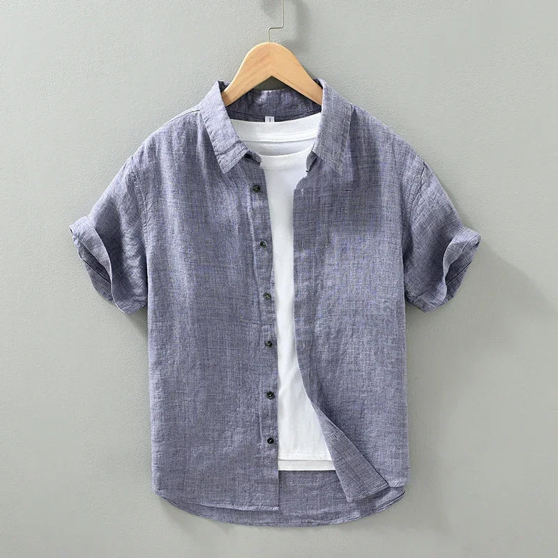 Camicia da uomo elegante in lino
