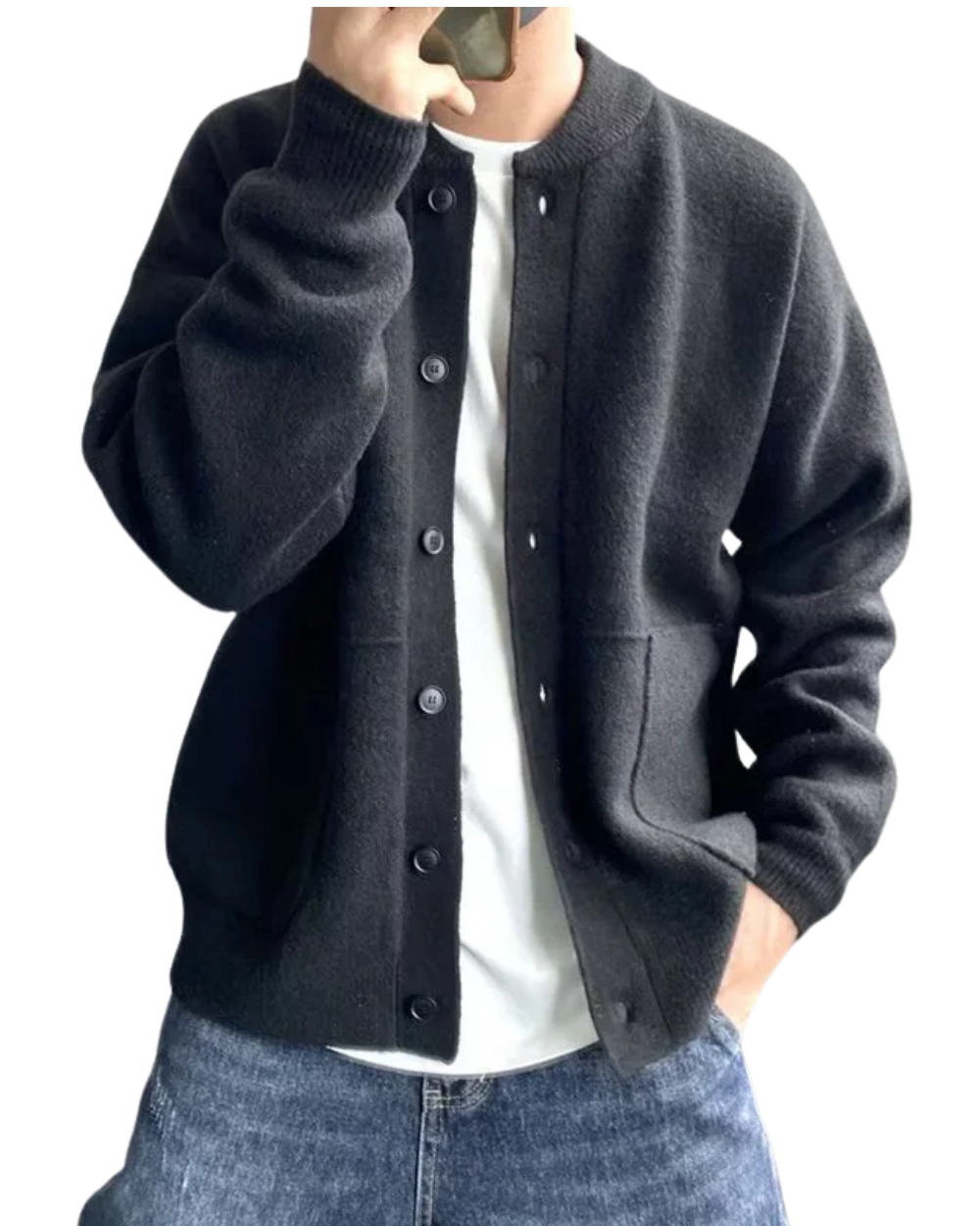 Square Button Jacket Casual Button Jacket – Givalli