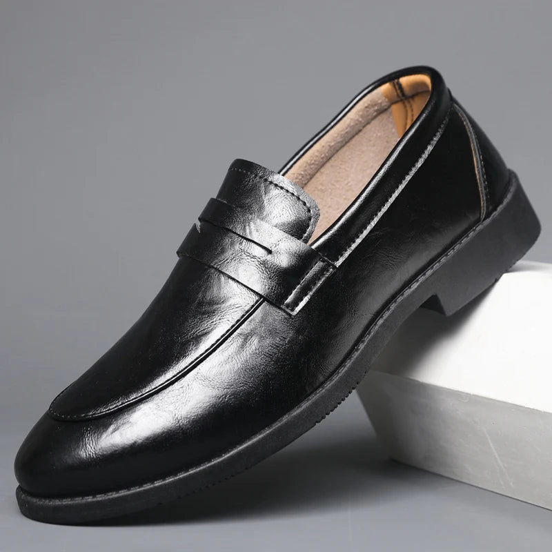Mocassins en cuir chic