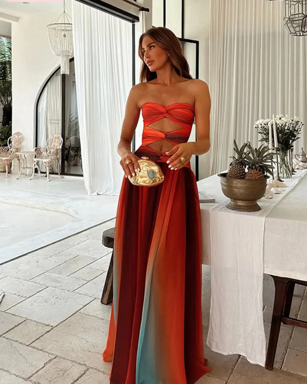 Valentina Elegant Maxi Dress