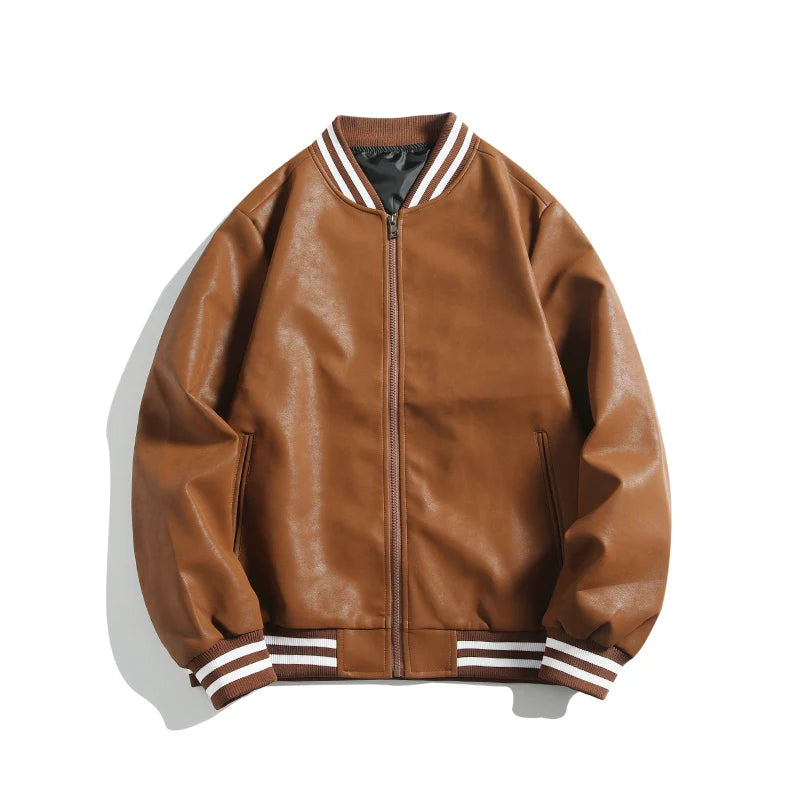 Chaqueta de cuero informal