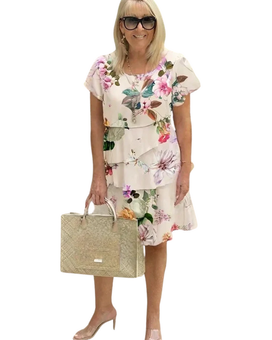 Elegant Floral Spring Dress