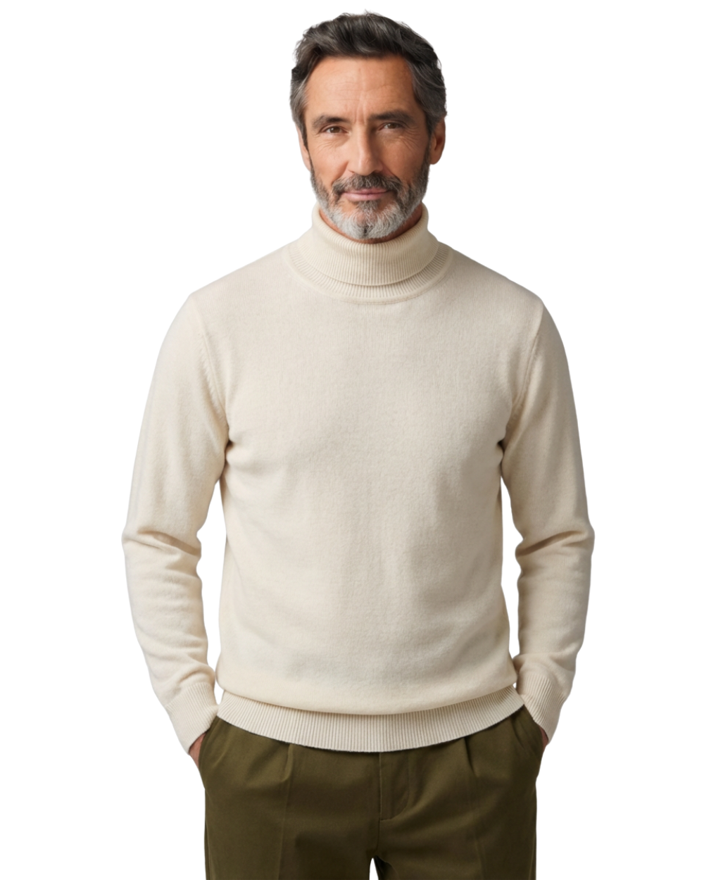 Elegant Cotton Turtleneck