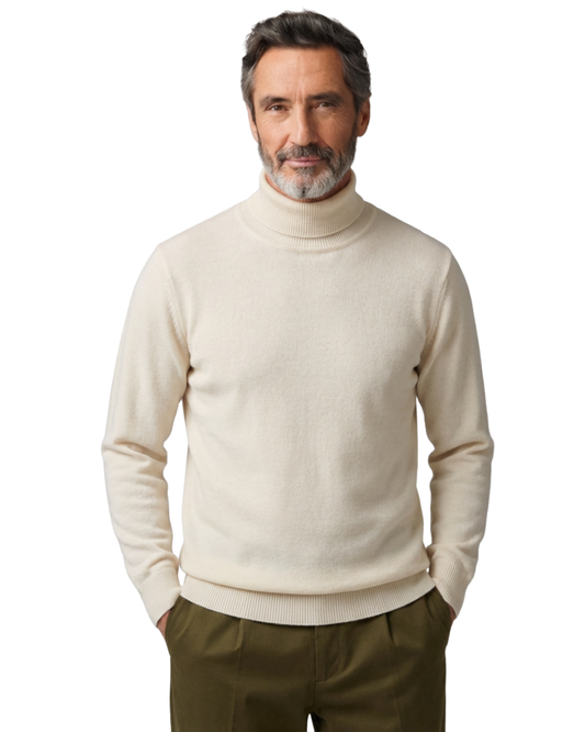 Elegant Cotton Turtleneck