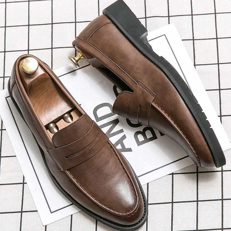 Mocassins habillés en cuir élégants