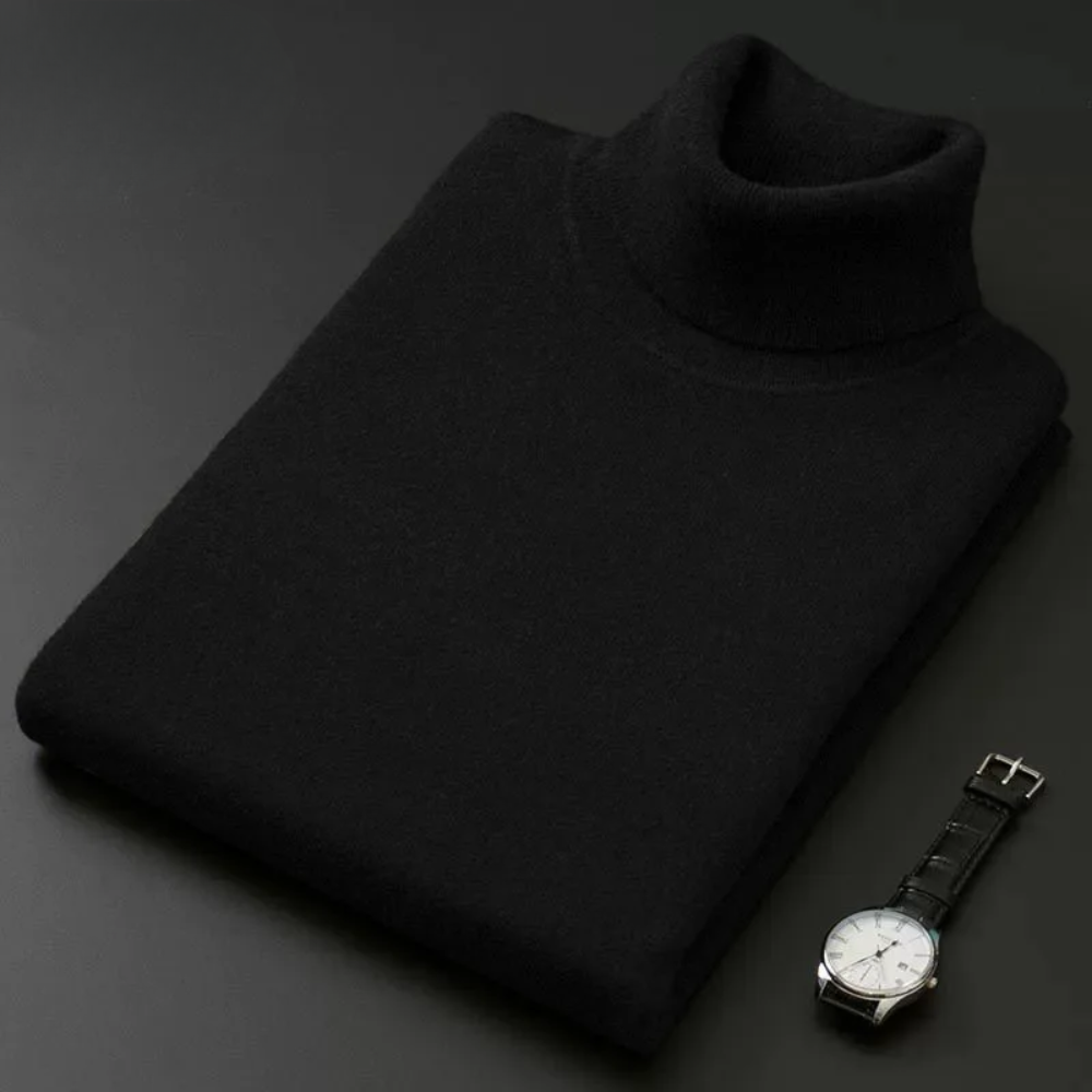 Elegant Cotton Turtleneck