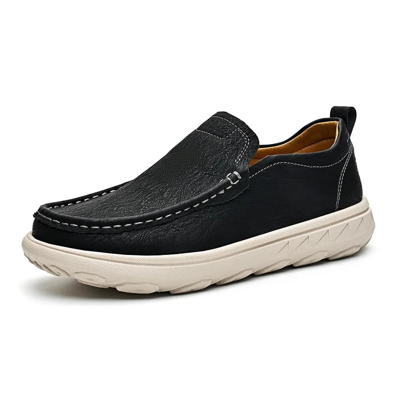 Chaussures en cuir confortables à enfiler