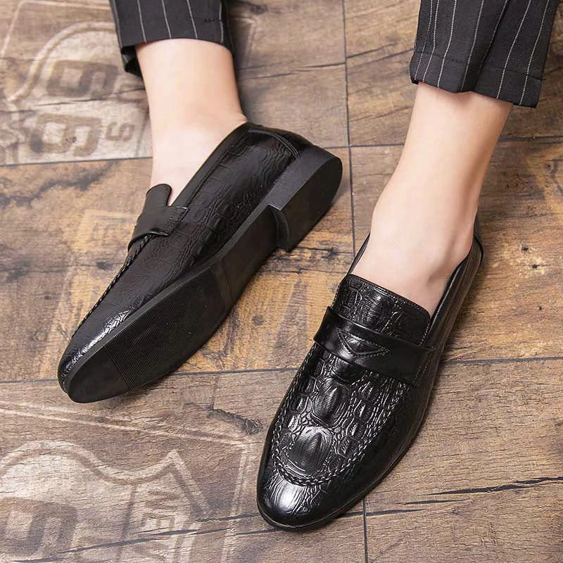 Mocassins de mariage chics en cuir