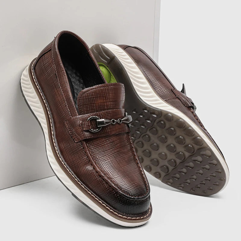 Mocassins en cuir chics à enfiler