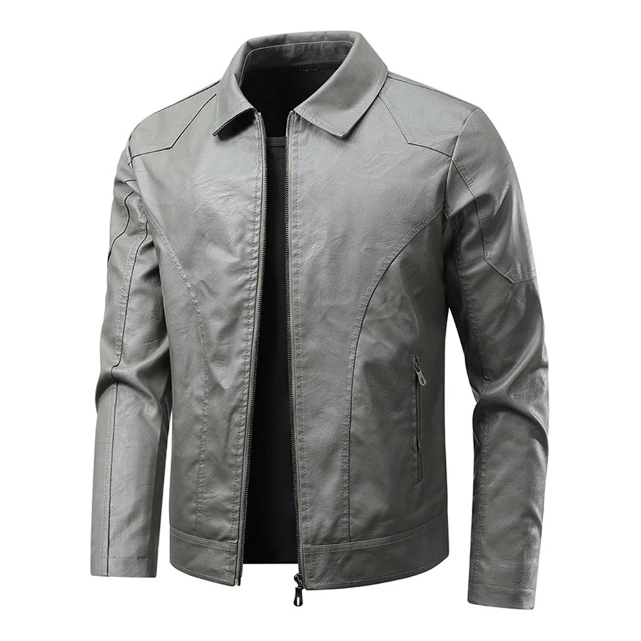 Veste de motard élégante en cuir