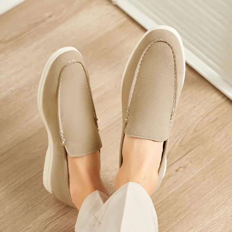 Mocassins décontractés en daim