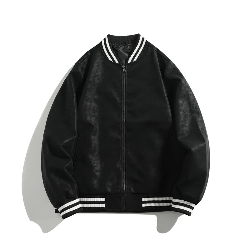 Chaqueta de cuero informal