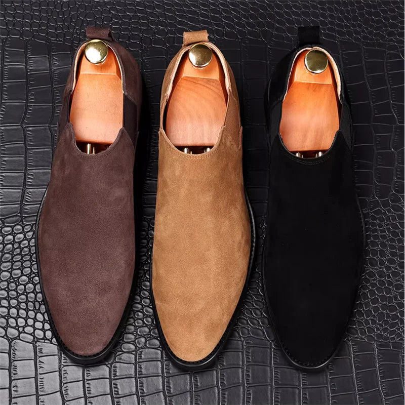 Bottes Chelsea élégantes en daim