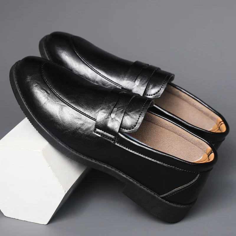 Mocassins en cuir chic