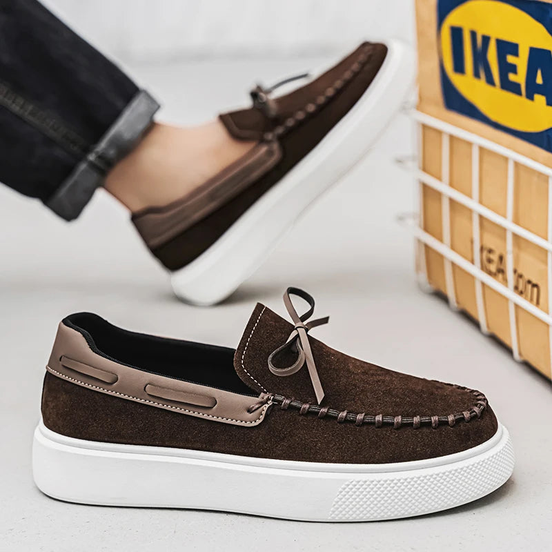 Chaussures élégantes en daim