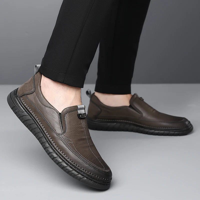 Elegant Leather Slip-On Shoes
