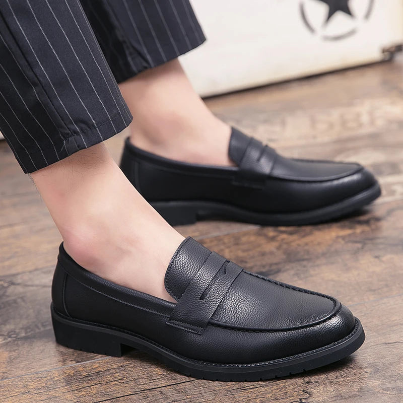 Mocassins habillés en cuir élégants