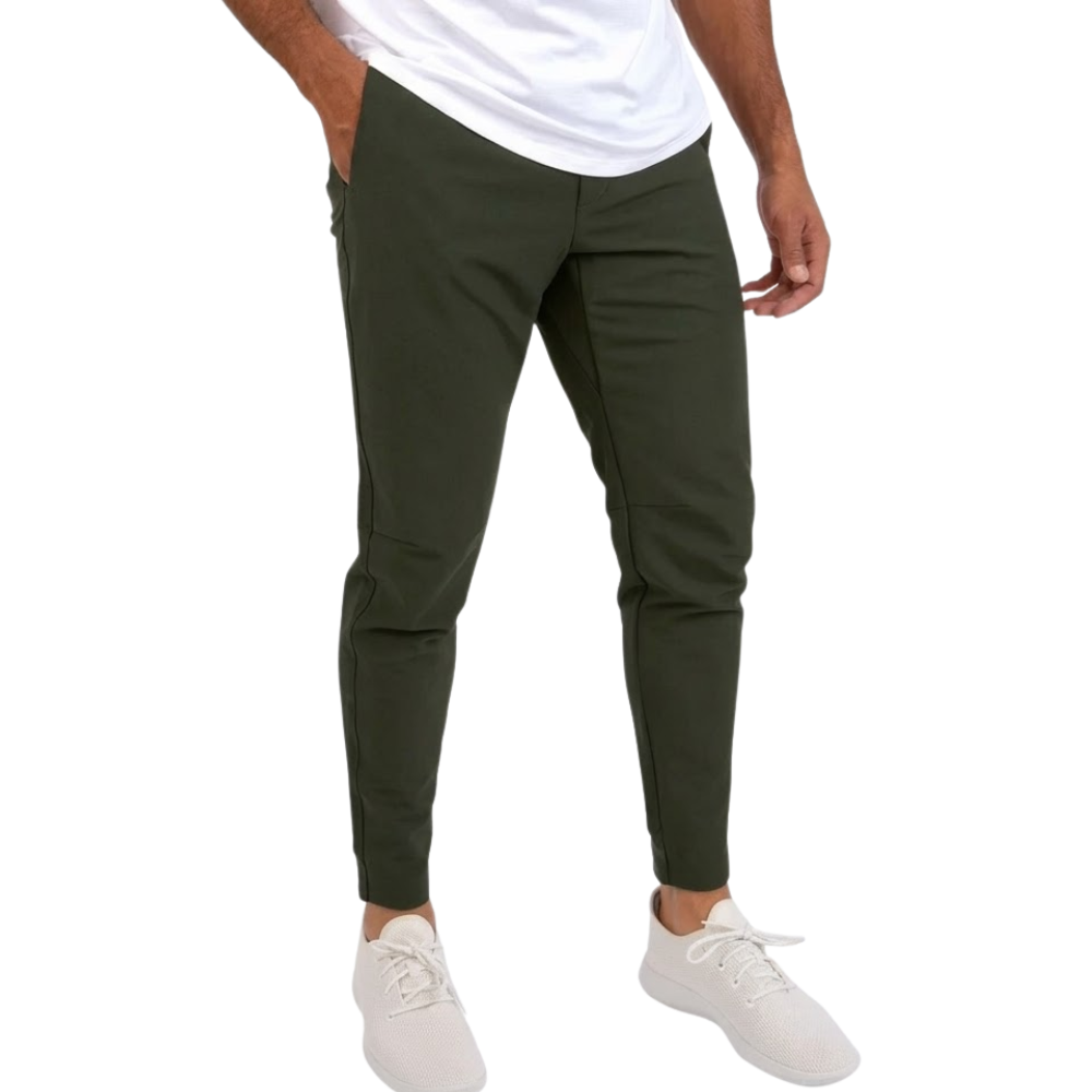 Eleganti pantaloni elasticizzati da uomo