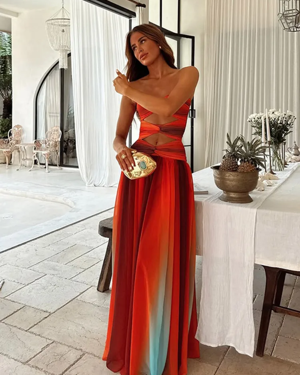 Valentina Elegant Maxi Dress