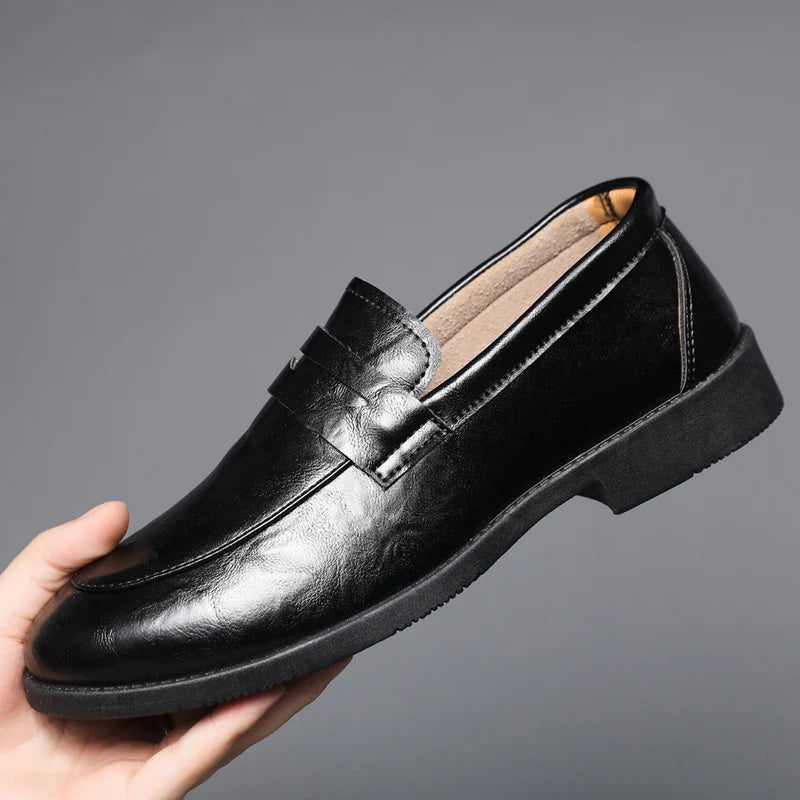 Mocassins en cuir chic