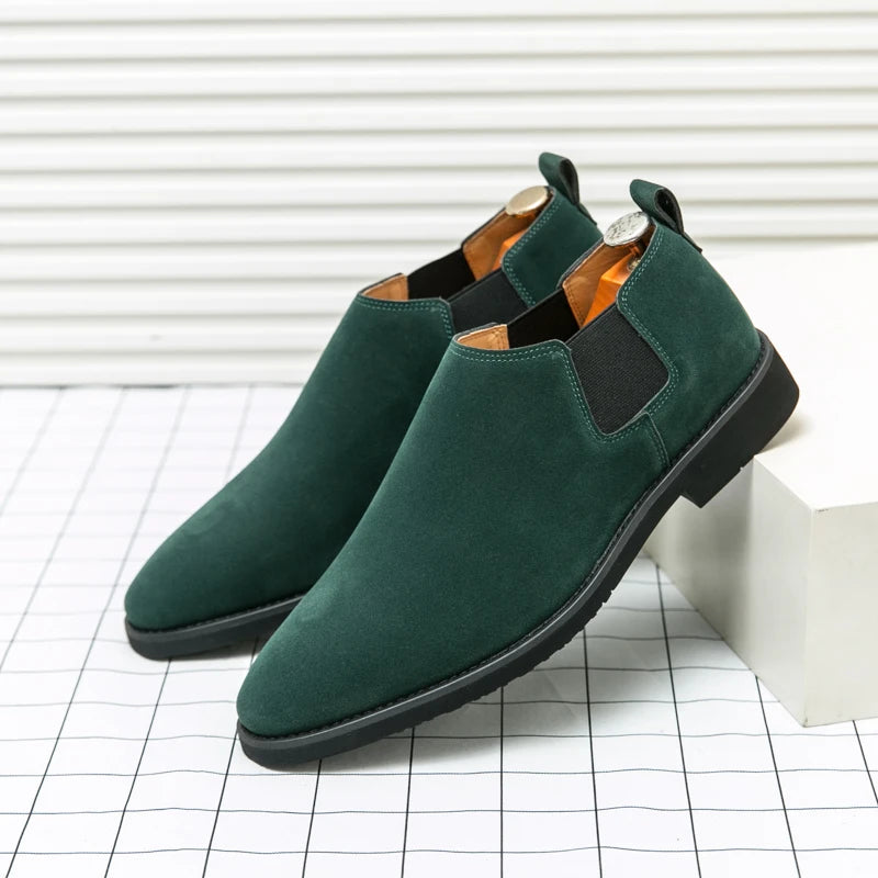 Chaussures élégantes en daim à l'anglaise