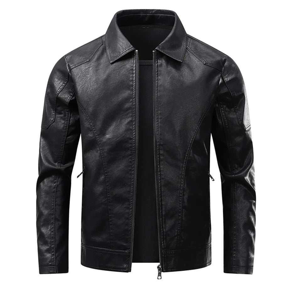 Veste de motard élégante en cuir