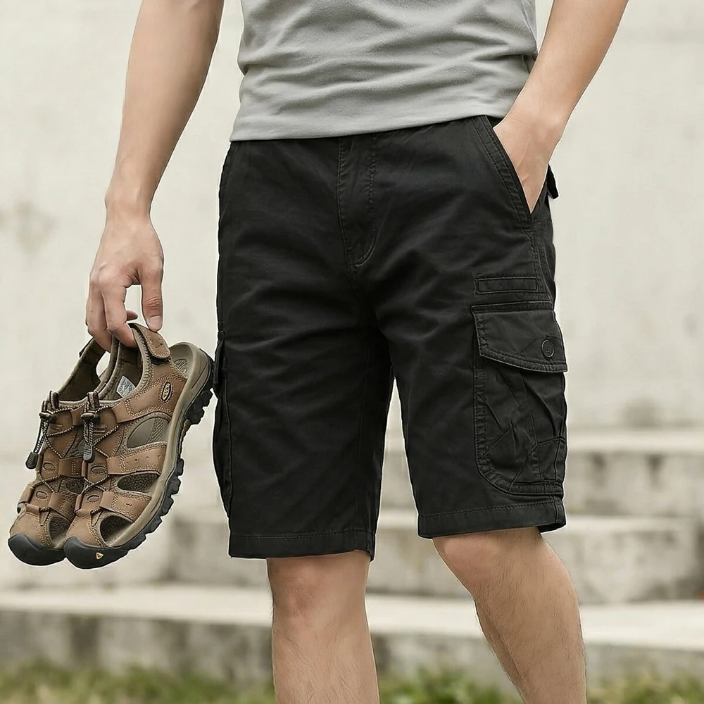 Short de marche élégant en coton