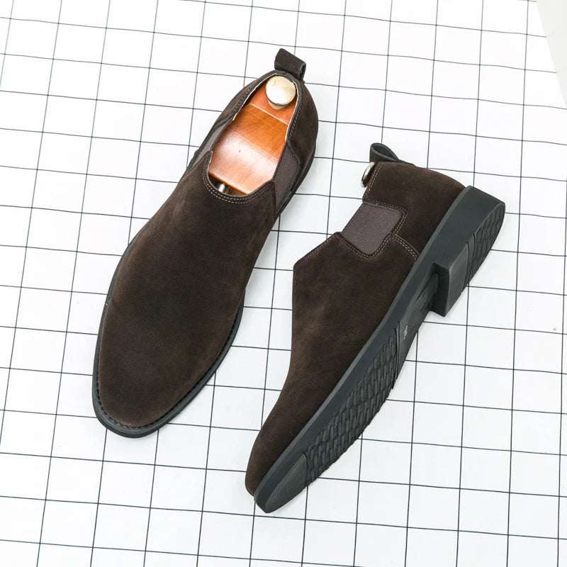 Chaussures élégantes en daim à l'anglaise