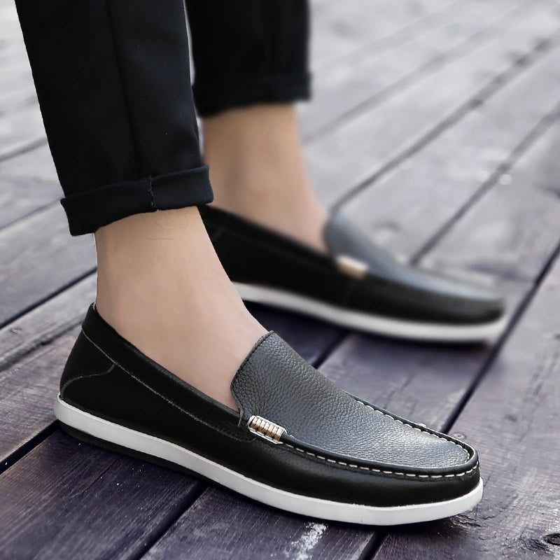Zapatos de vestir elegantes de piel sin cordones