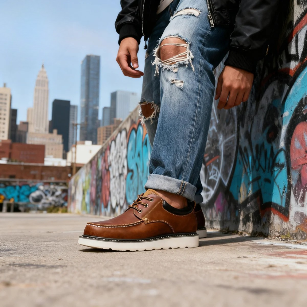 Retro Casual Leather Shoes