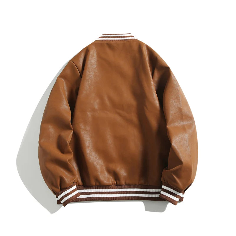 Chaqueta de cuero informal