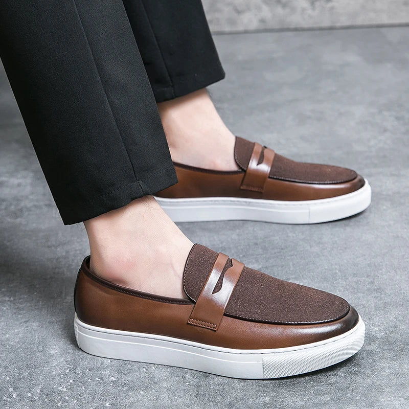 Mocassins en daim italien