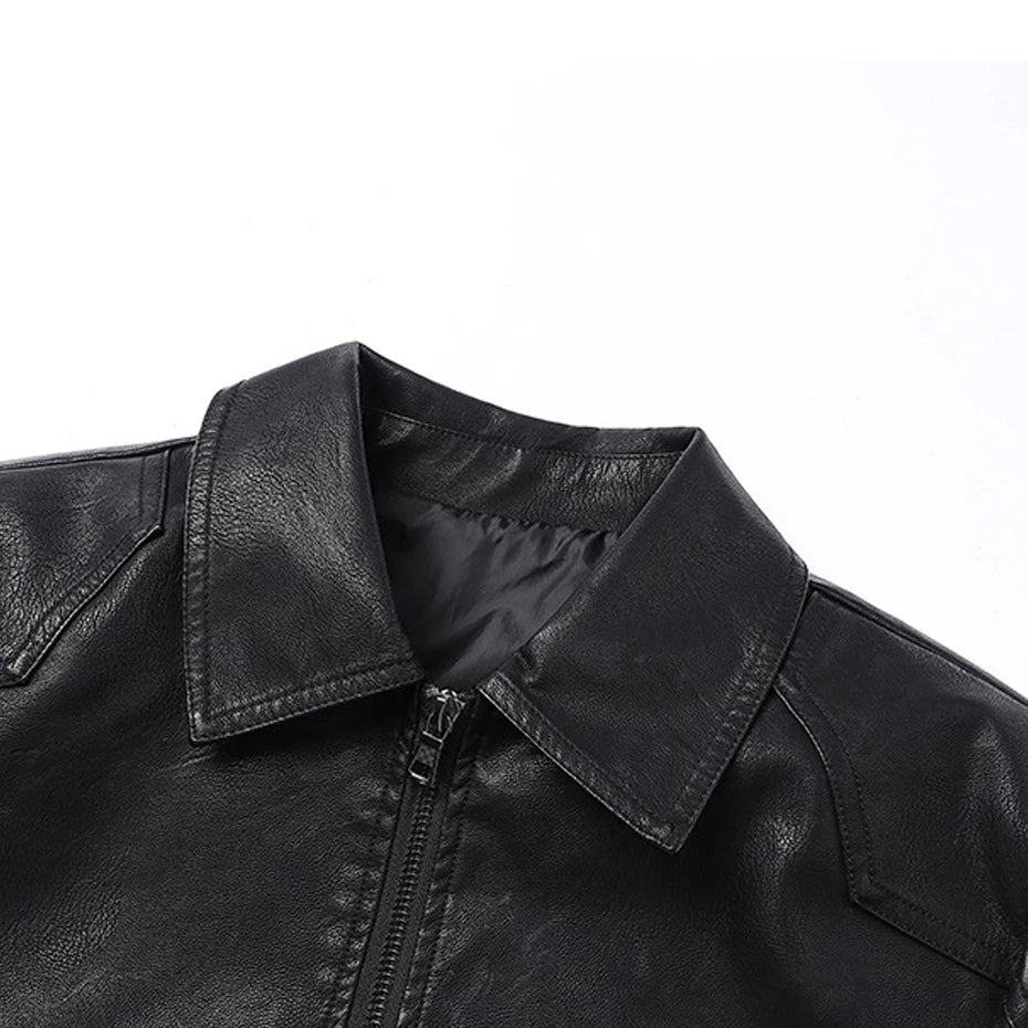 Veste de motard élégante en cuir