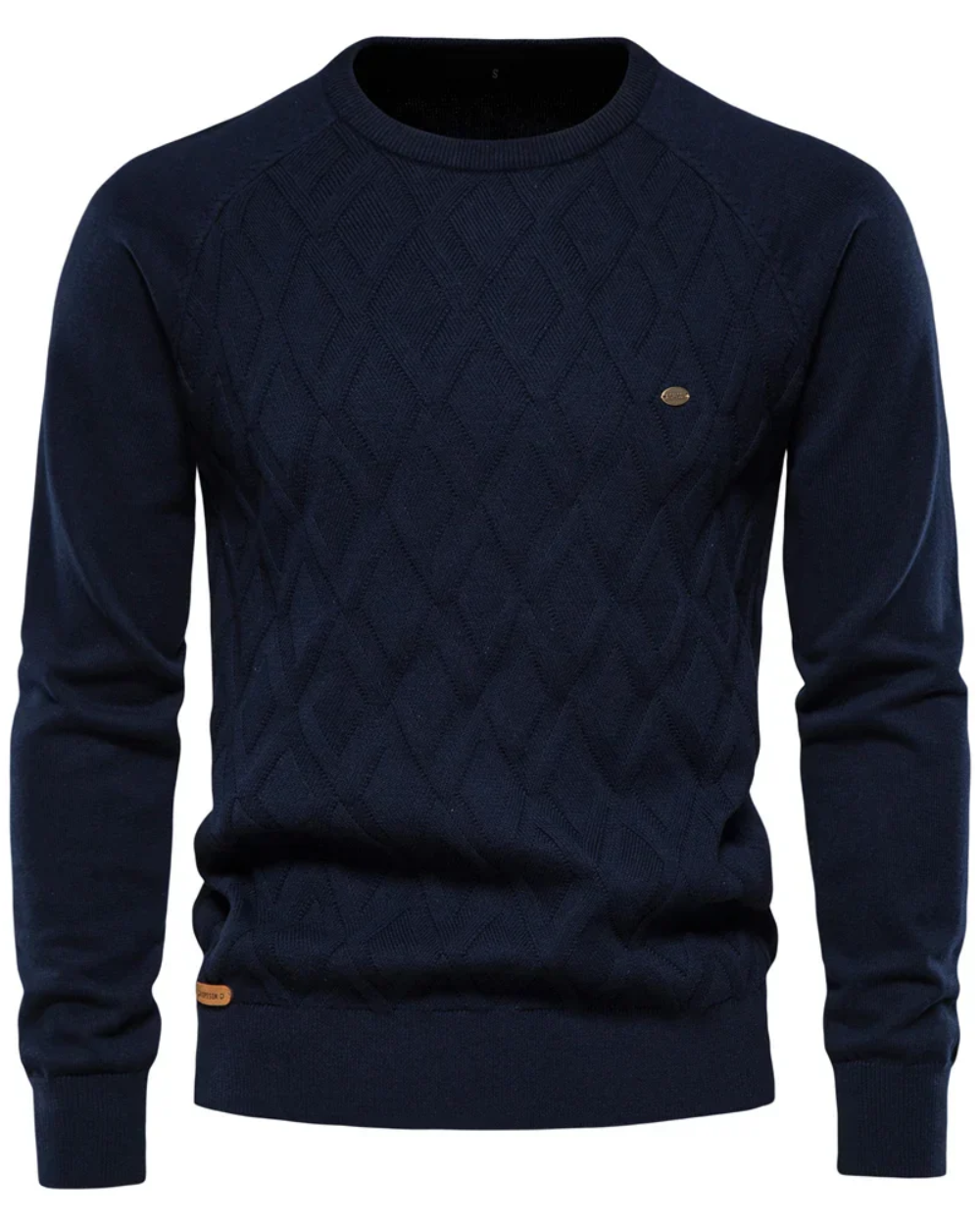 Men's Sweater With Checkered Design V2