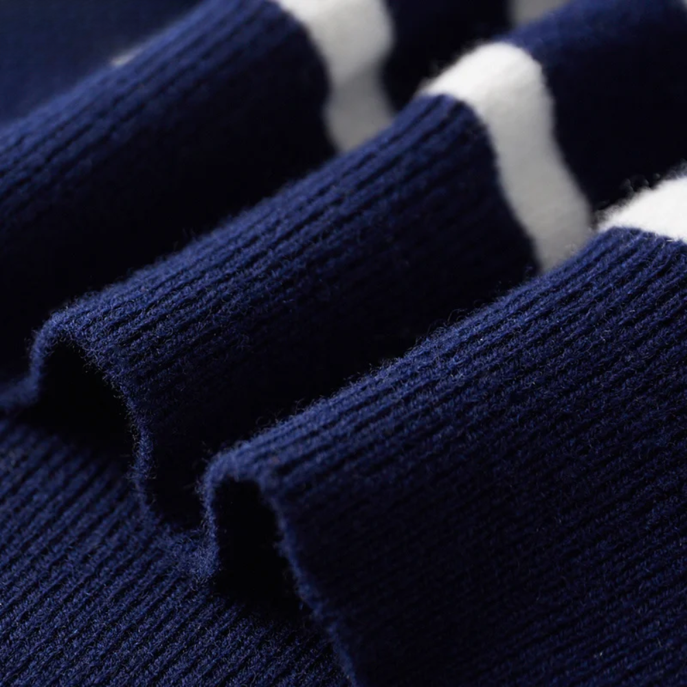 Elegant Striped Wool Sweater