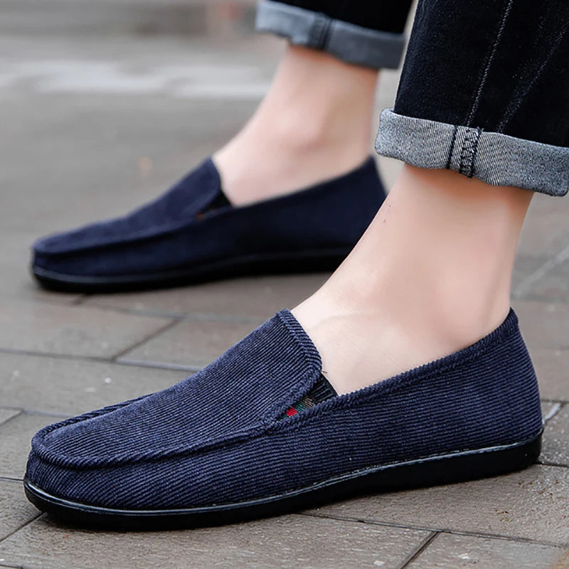 Mocasines elegantes de lona