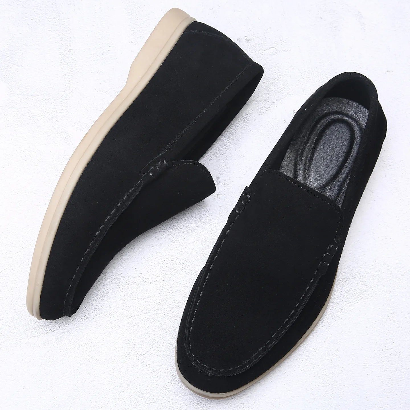 Mocassins en daim chic