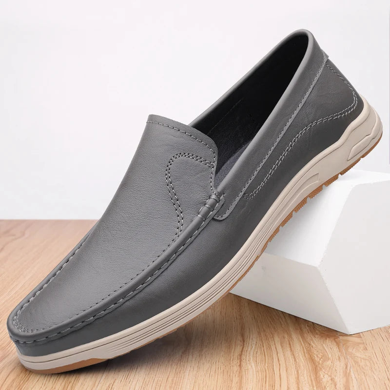 Zapatos de boda elegantes de cuero sin cordones