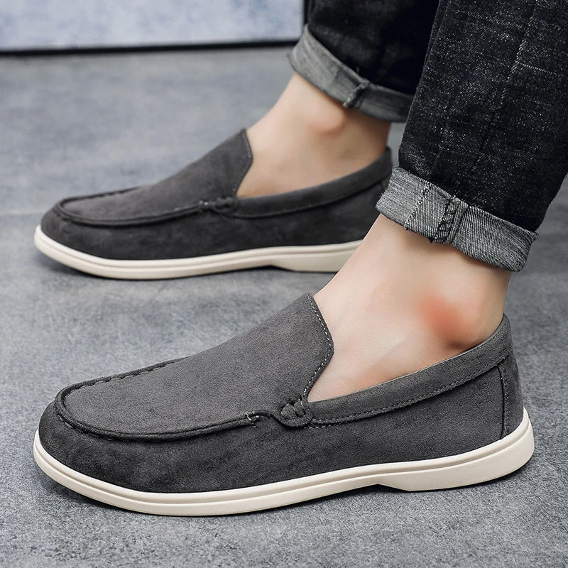 Mocassins élégants en daim pour homme