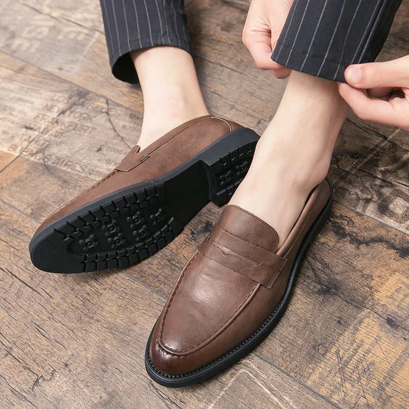 Mocassins habillés en cuir élégants