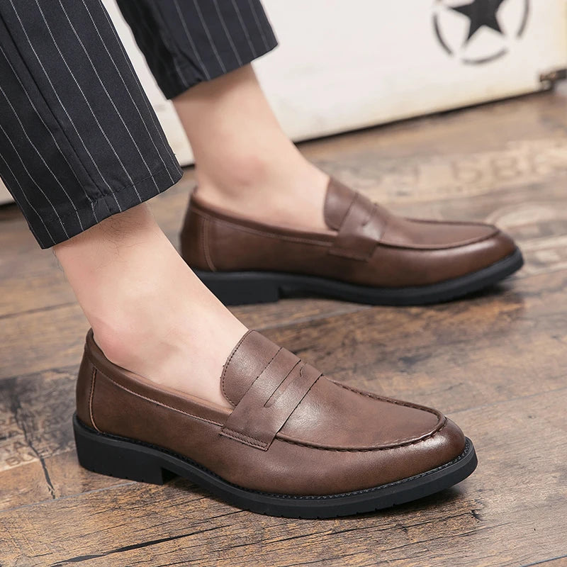 Mocassins habillés en cuir élégants