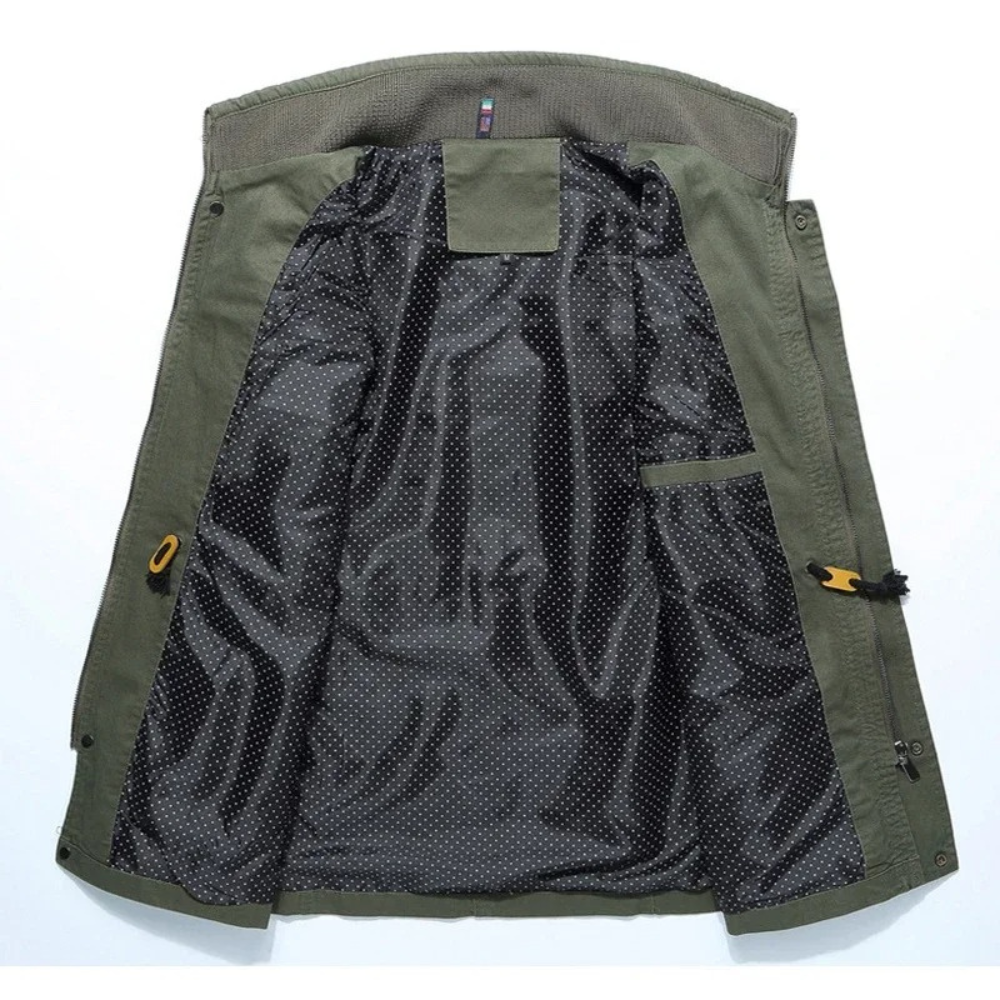 Elegant Cotton Cargo Jacket