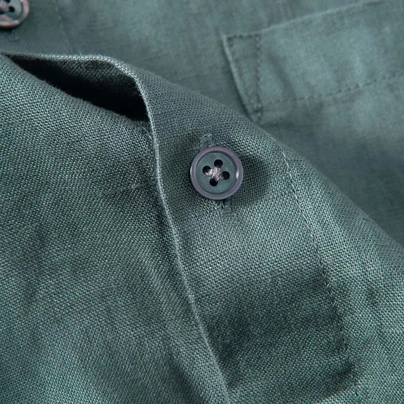Camicia casual da uomo in lino