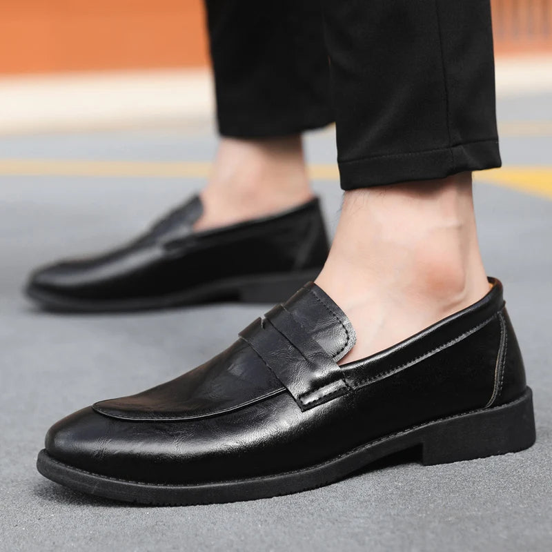 Mocassins en cuir chic