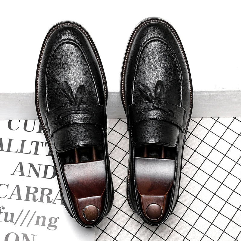 Mocassins Oxford élégants en cuir