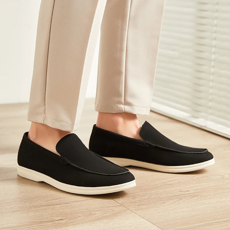 Mocassins élégants en daim